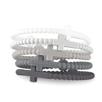 Silicone Cross Bracelet set