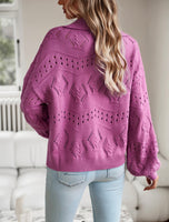 V-Neck Cutout Sweater