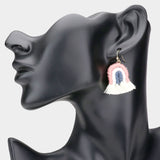 Rainbow tassel earring & necklace SET